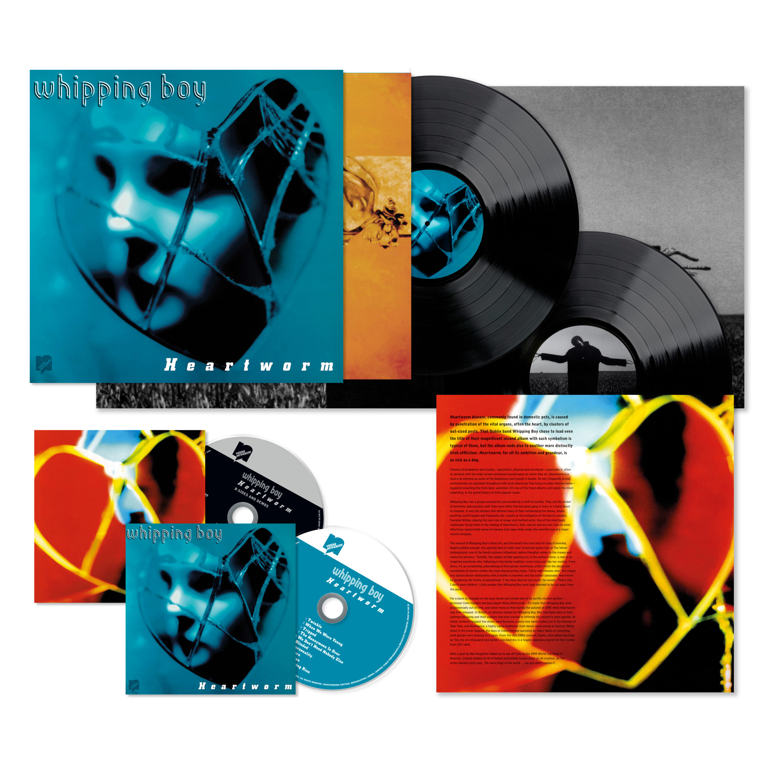 Whipping Boy - Heartworm Deluxe Vinyl Repress & CD Bundle