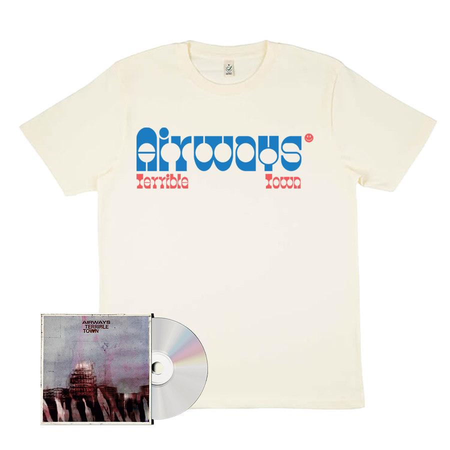 Airways - Terrible Town CD-Cream T-Shirt