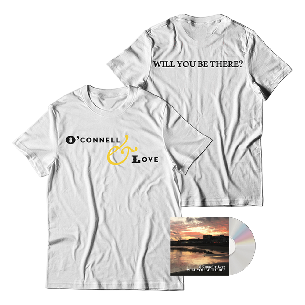 O'Connell & Love - Will You Be There CD and White T-Shirt Bundle