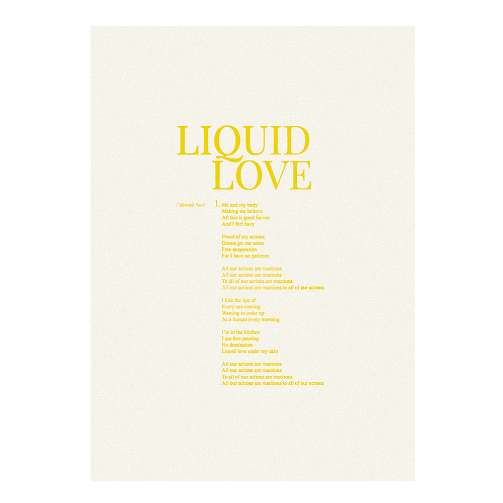 Billie Marten Sheet - Liquid Love Lyric Sheet