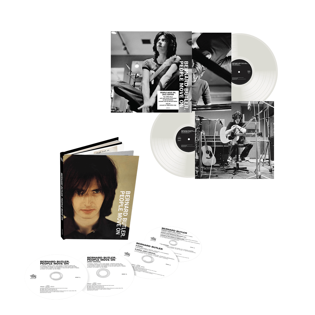 Bernard Butler – People Move On Limited Edition White-Vinyl + 4CD