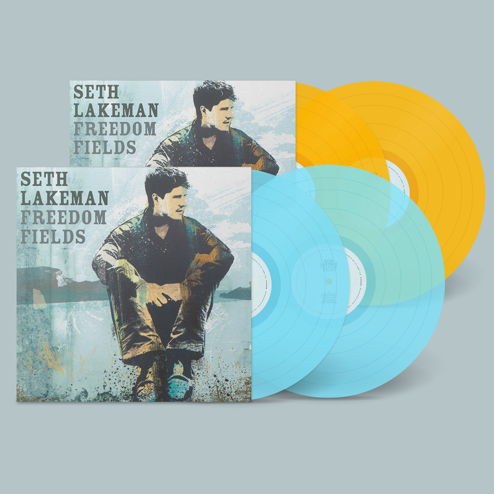 Seth Lakeman - Freedom Fields (15th Anniversary Deluxe Edition) Curacao Blue 2LP + Transparent Orange 2LP + Signed 12 x 12 Inch Print