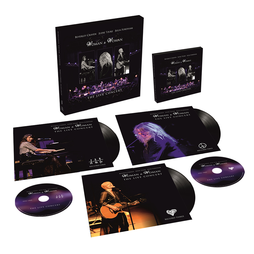 Beverley Craven, Judie Tzuke, Julia Fordham - Woman To Woman: The Live Concert Double CD Album + Triple-Vinyl Includes Signed Art Print