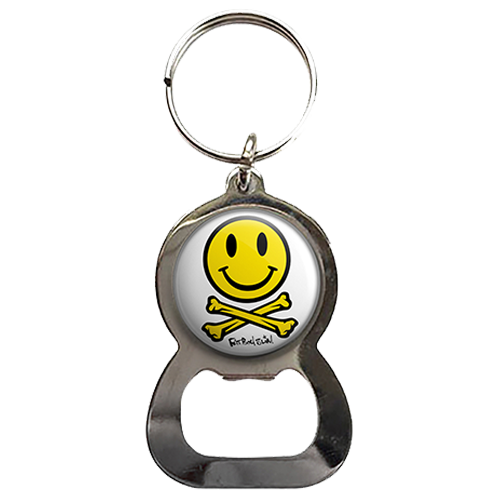 Fatboy Slim - Stainless Steel  Smiley Logo Keyring Bottle Opener