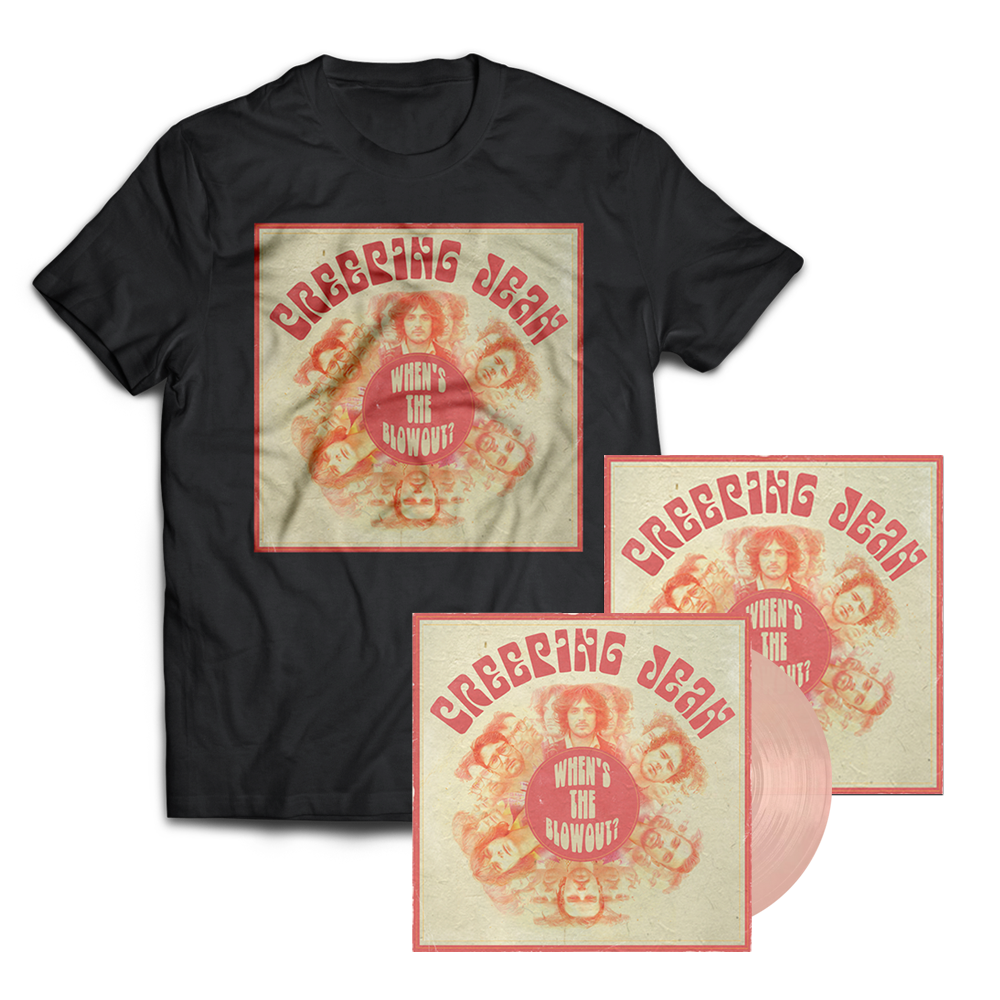 Creeping Jean - When's The Blowout? Marble Pink Vinyl + T-Shirt (Includes Signed Print)