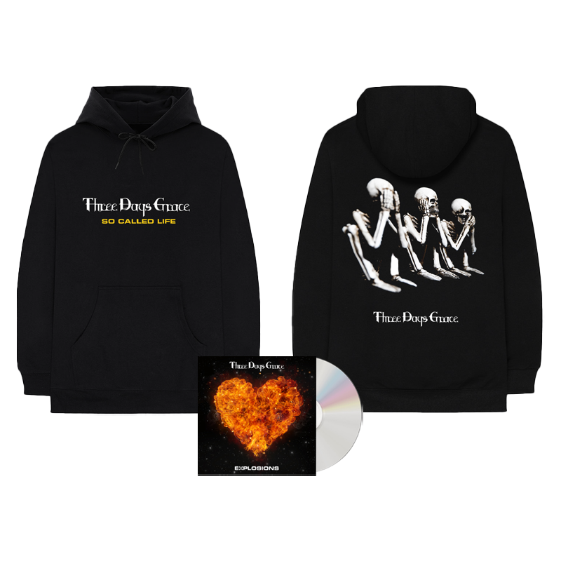 Three Days Grace - EXPLOSIONS CD + Hoodie