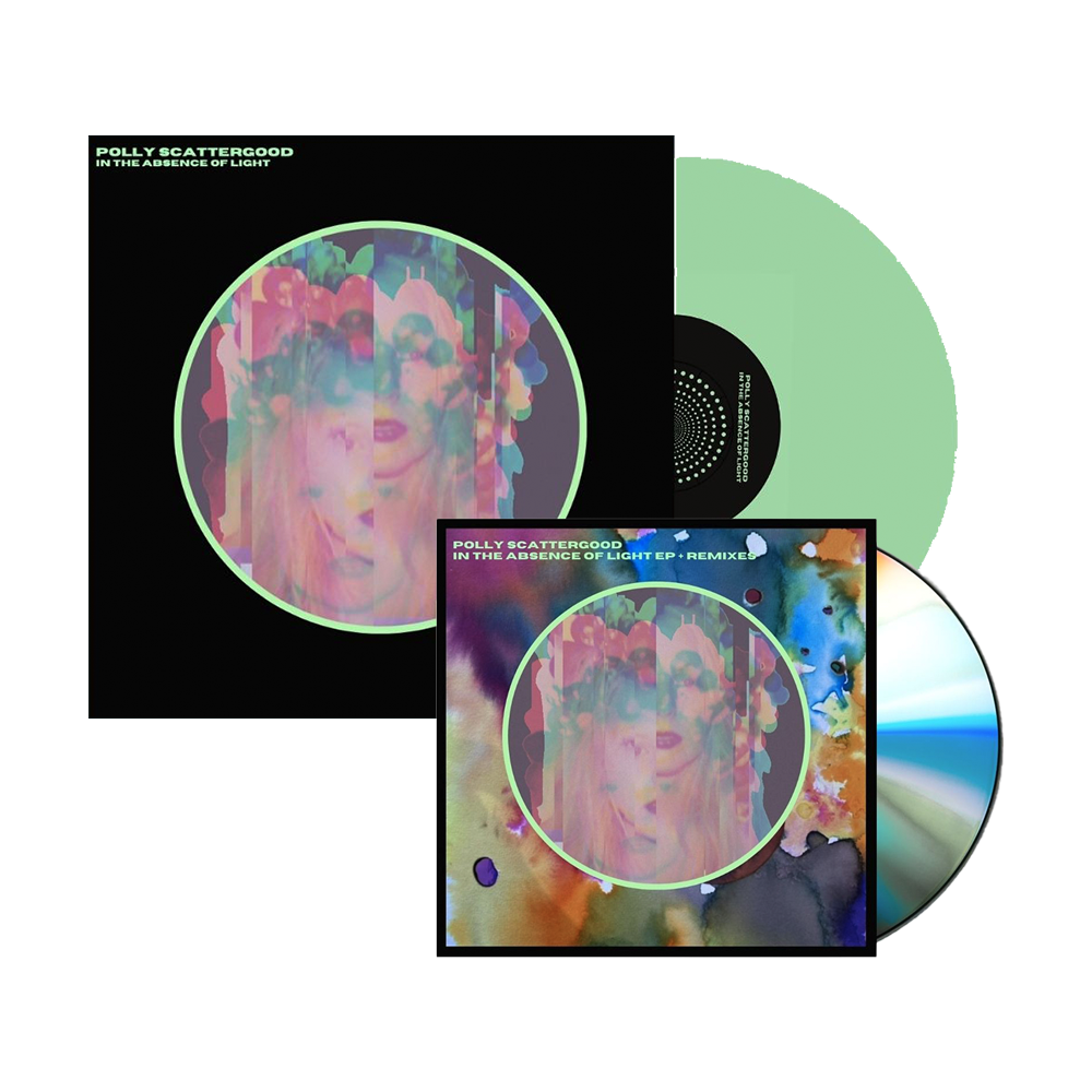 Polly Scattergood - In The Absence of Light EP-Remixes CD-In The Absence of Light EP Pale Green Signed Vinyl