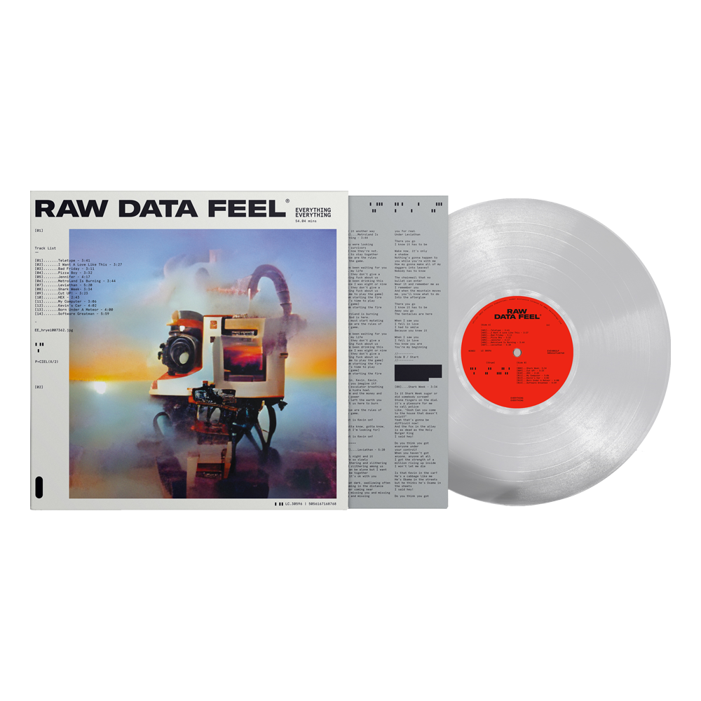 Everything Everything - Raw Data Feel Clear Vinyl LP