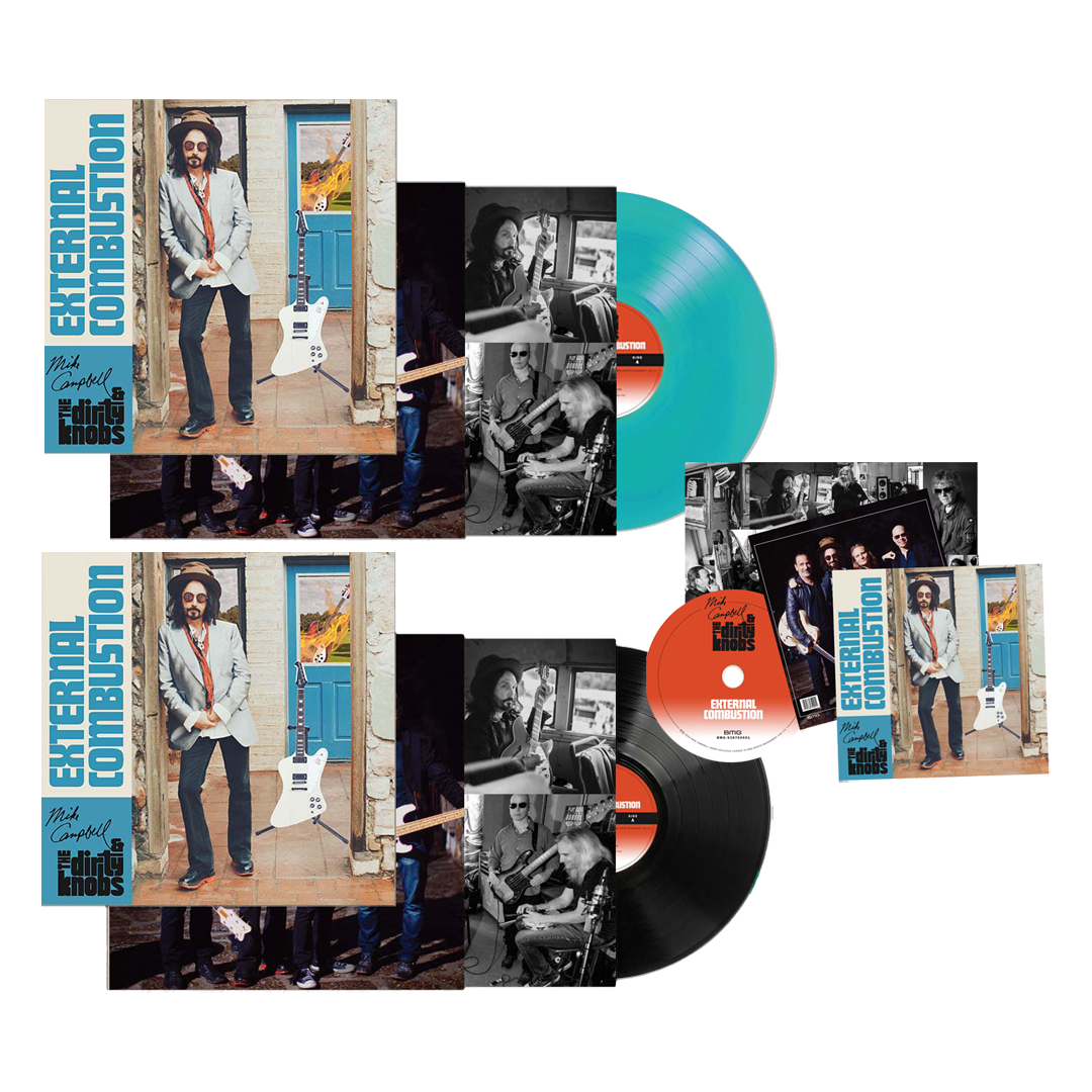 Mike Campbell & The Dirty Knobs - External Combustion CD Album + Black-Vinyl + Teal Vinyl Exclusive