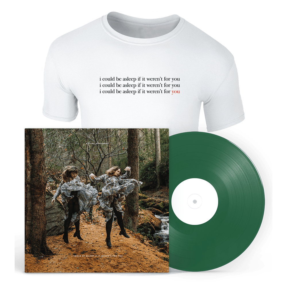 Before Breakfast - I Could Be Asleep If It Weren't For You Forest Green LP + T-Shirt