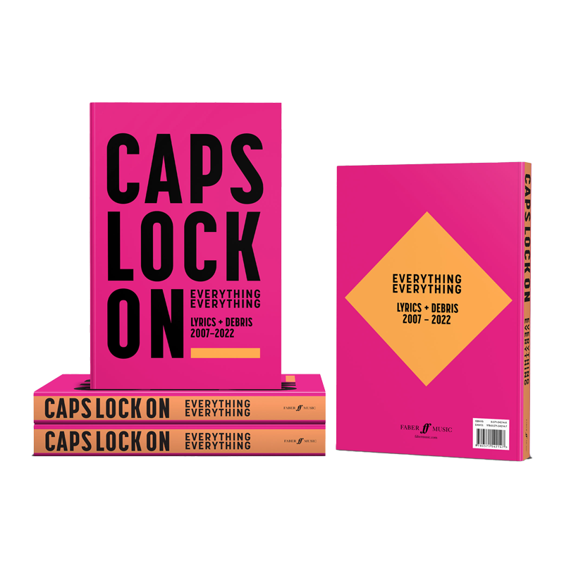 Everything Everything - Caps Lock On- Lyrics & Debris 2007-2022 Book