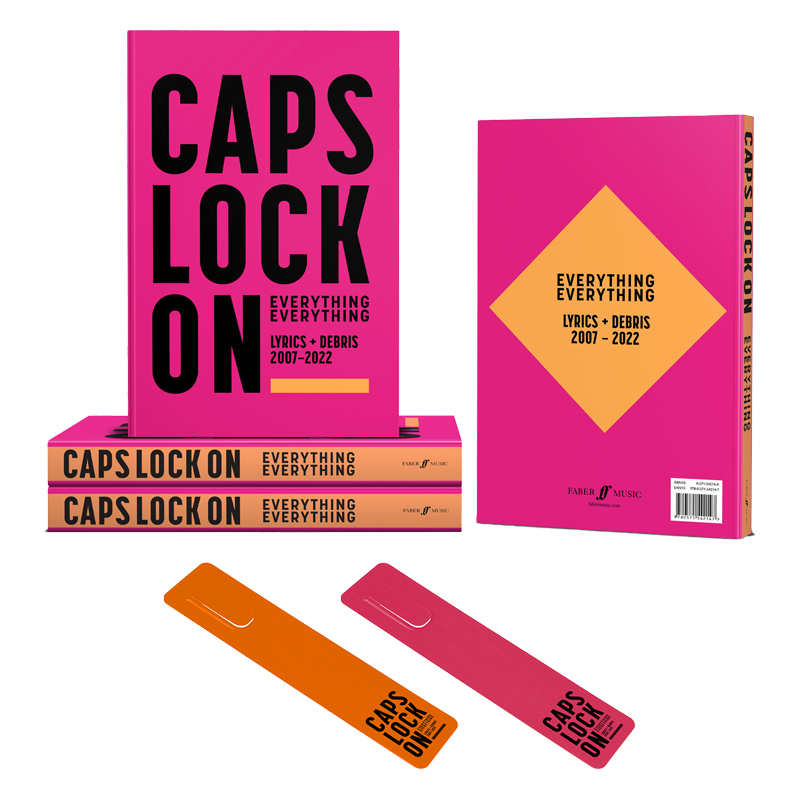 Everything Everything - CAPS LOCK ON: Lyrics + Debris 2007-2022 Book + Bookmark