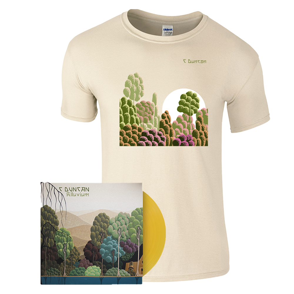 C Duncan - Alluvium Ochre Vinyl + T-Shirt (Includes Free Signed Print)