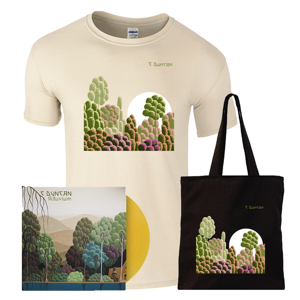 C Duncan - Alluvium Ochre Vinyl + T-Shirt + Tote Bag (Includes Free Signed Print)