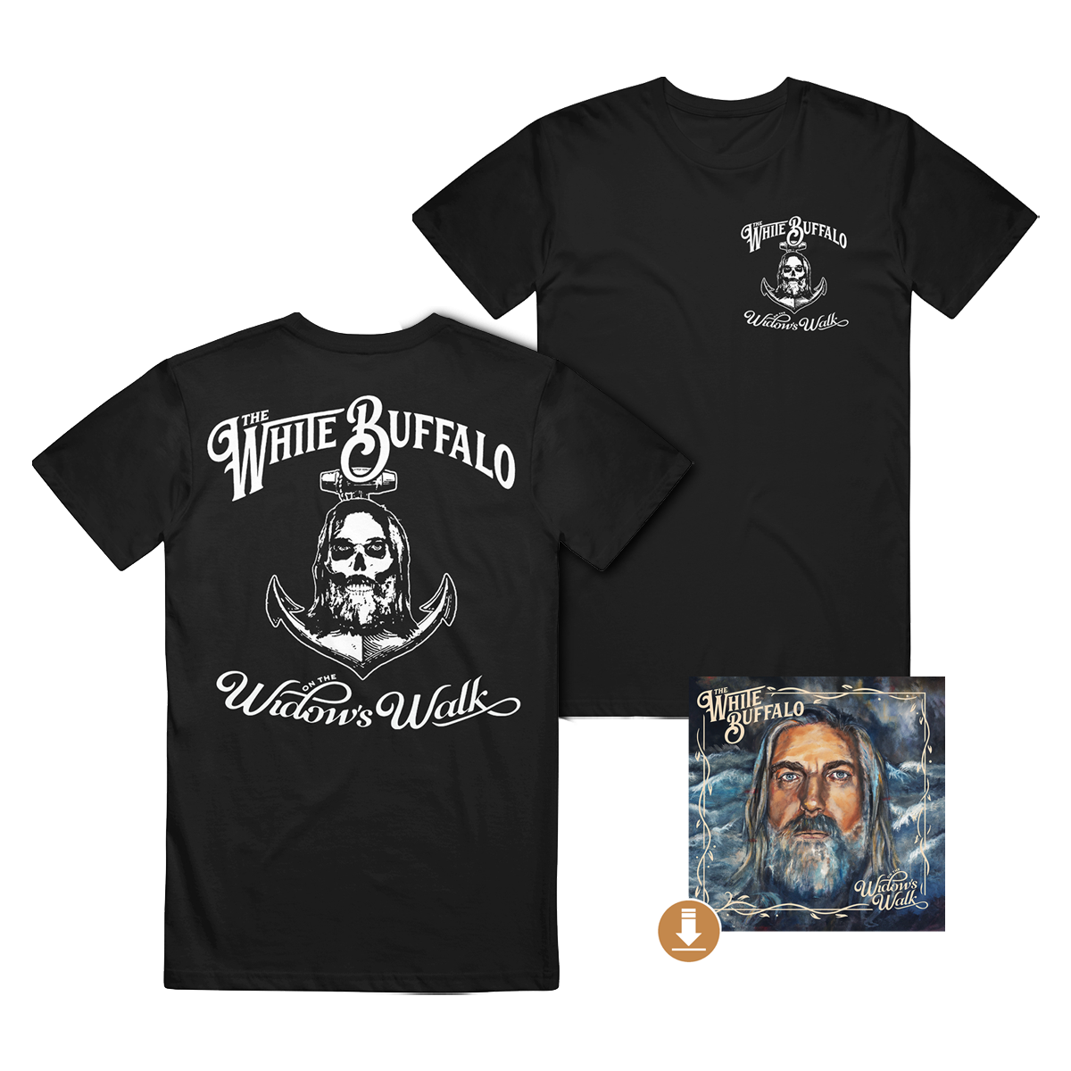 The White Buffalo - On The Widows Walk Deluxe Download & Tshirt Bundle