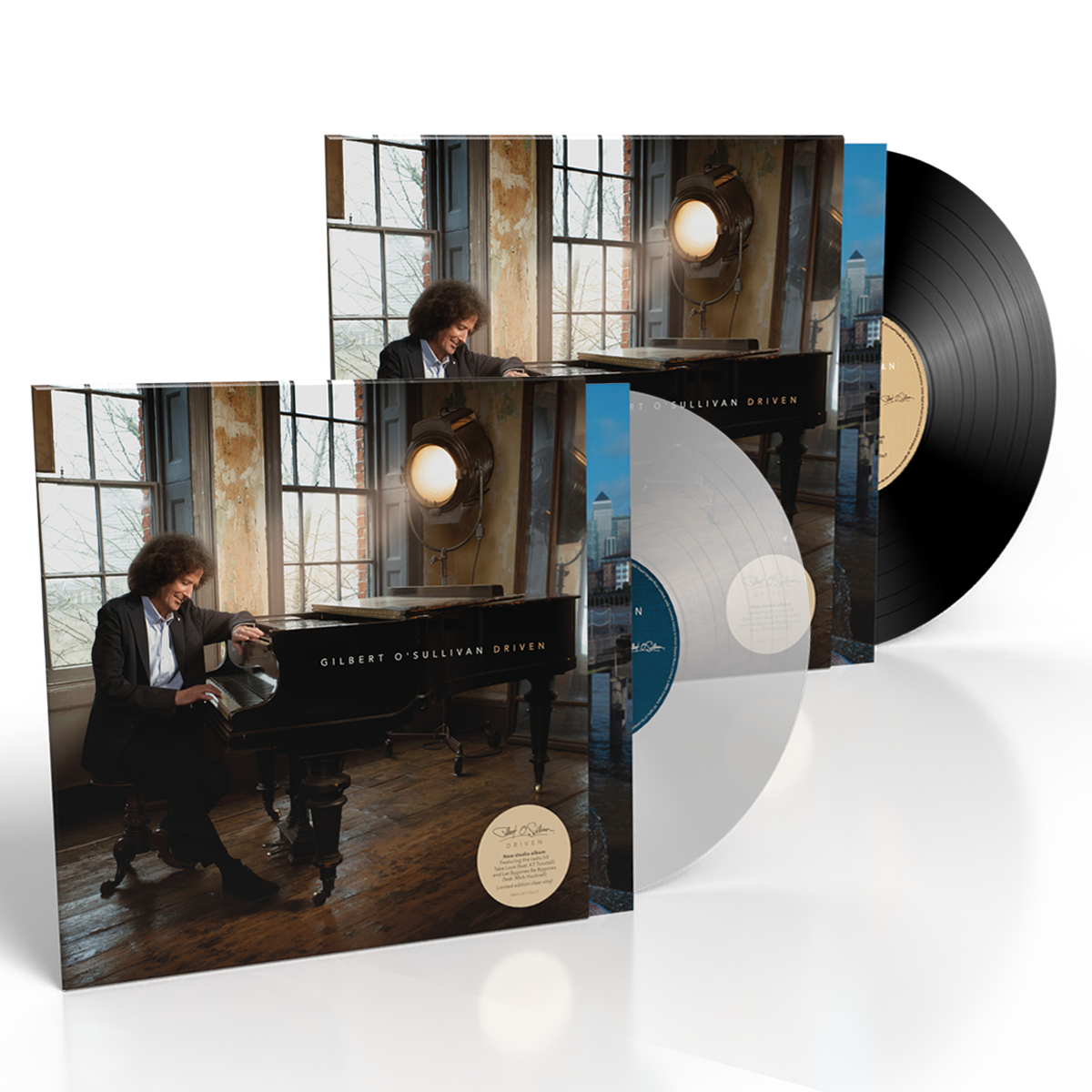 Gilbert O'Sullivan - Driven Clear Vinyl + Black Vinyl