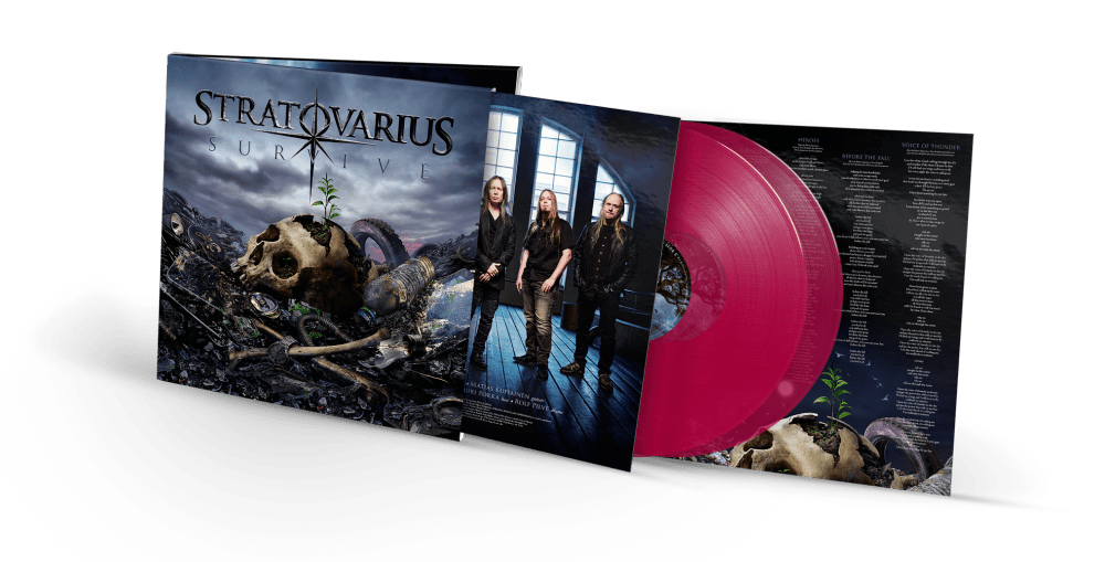 Stratovarius - Survive Ltd Violet Transparent 2LP Gatefold Double Heavyweight Vinyl