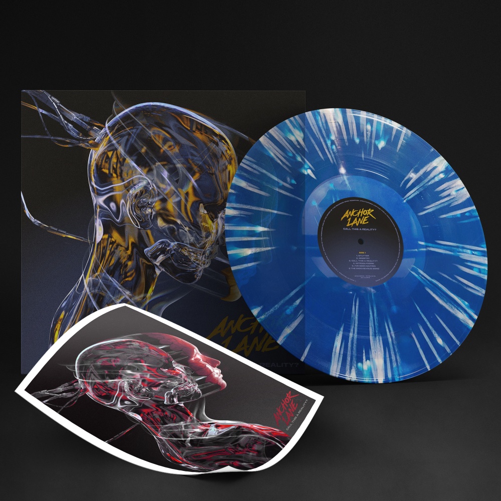 Anchor Lane - Call This A Reality Signed BlueWhite Splatter  Vinyl