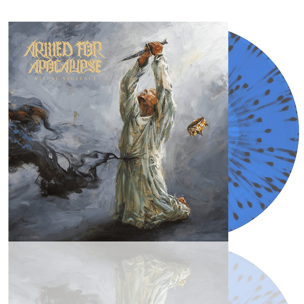 Armed For Apocalypse - Ritual Violence Transparent Blue & Black Splatter Vinyl