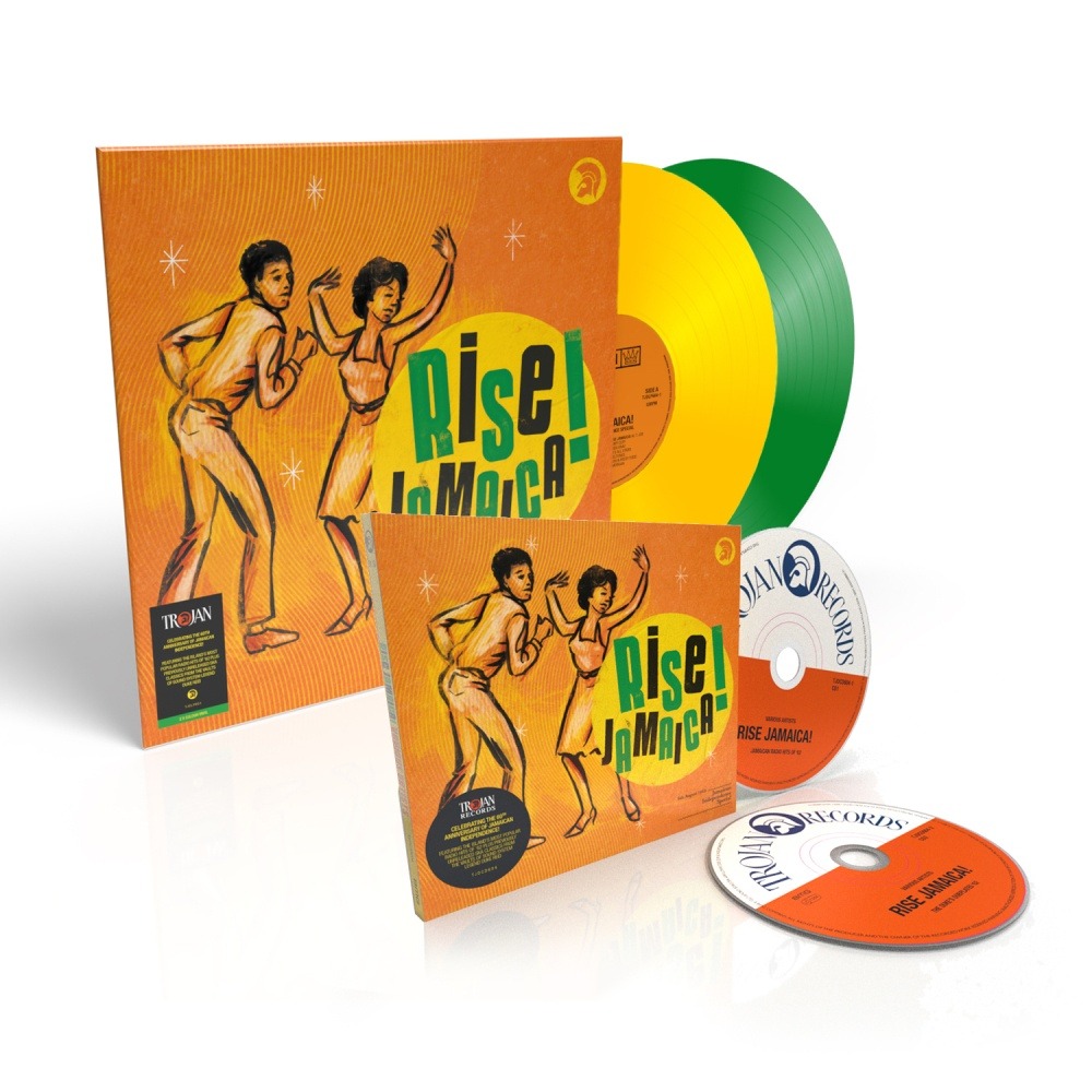 Various Artists - Rise Jamaica! Jamaican Independence - Special Limited Split Green & Yellow Colour-Vinyl + CD