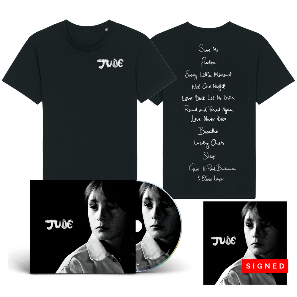 Julian Lennon - Jude CD Album & T-Shirt with Signed Art Print