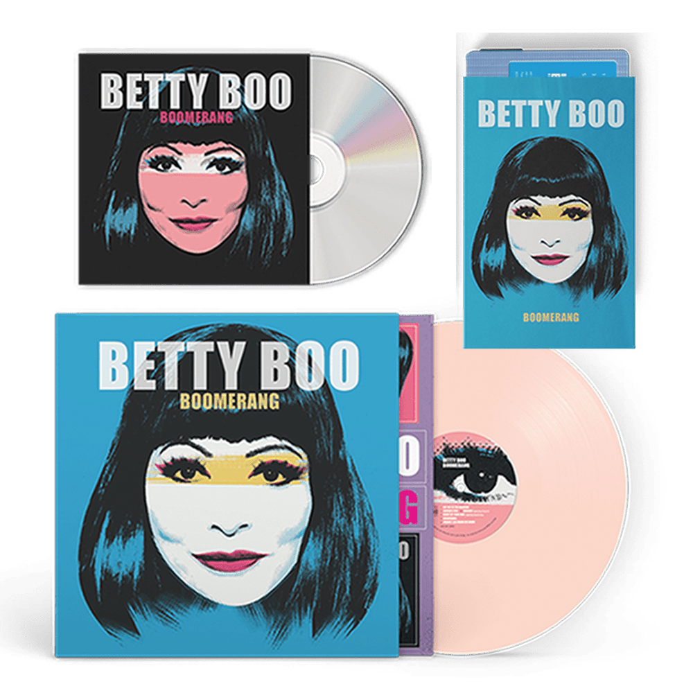 Betty Boo - Boomerang Signed CD-Blue Cassette-Pink Vinyl