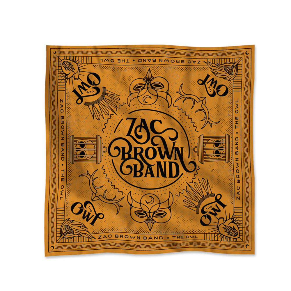 Zac Brown - The Owl Logo Bandana