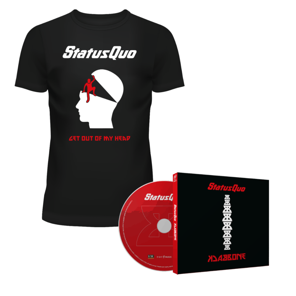 Status Quo - Backbone Deluxe CD-Get Out Of My Head T-Shirt