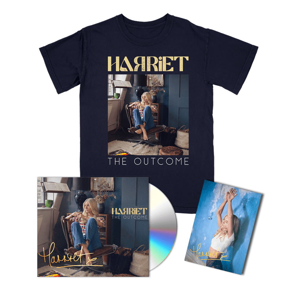 Harriet - The Outcome Signed CD + Album T-Shirt + Signed Art Card