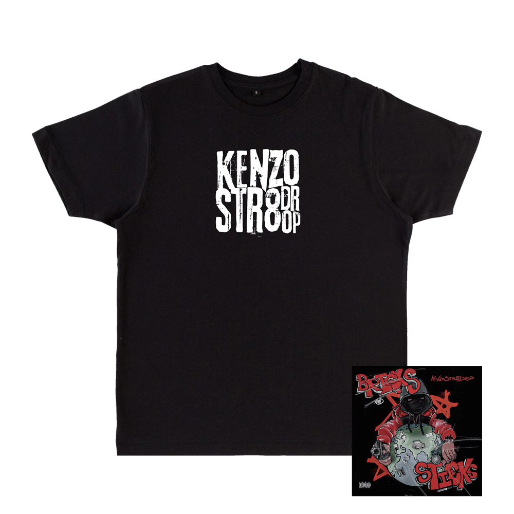 Kenzo Str8Drop - Black Kenzo Str8Drop T-Shirt + Digital Download