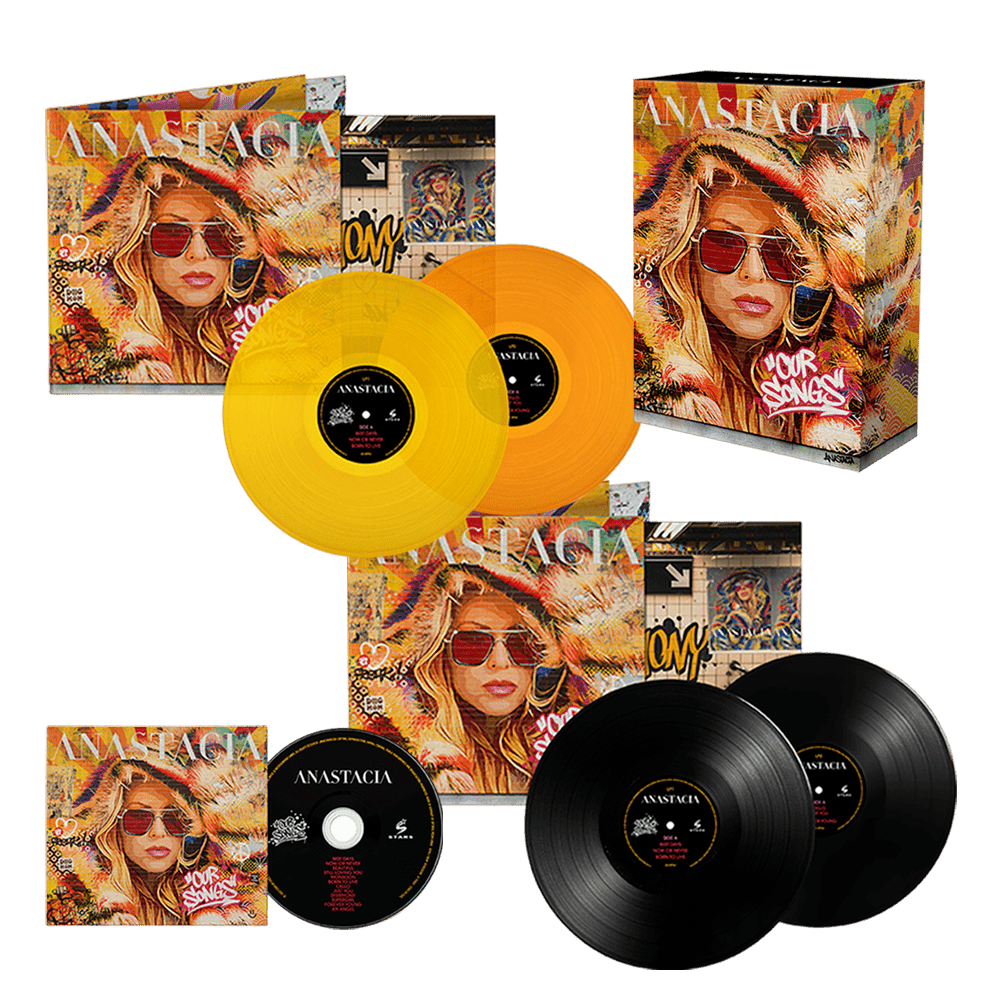 Anastacia - Our Songs Limited Deluxe CD Boxset + Orange and Yellow Double Vinyl + Black Double Vinyl + CD