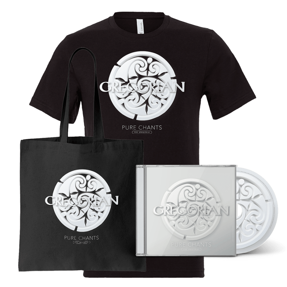 Gregorian - Pure Chants I CD + T-Shirt + Tote Bag