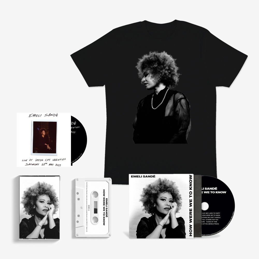 Emeli Sande - How Were We To Know CD + Cassette + Black T-Shirt [Inc Signed Bonus 'Live At Leeds' CD]