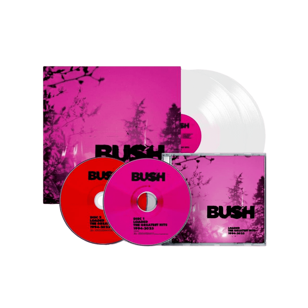 Bush - Loaded: The Greatest Hits 1994-2023 White Double Vinyl + 2-Disc CD