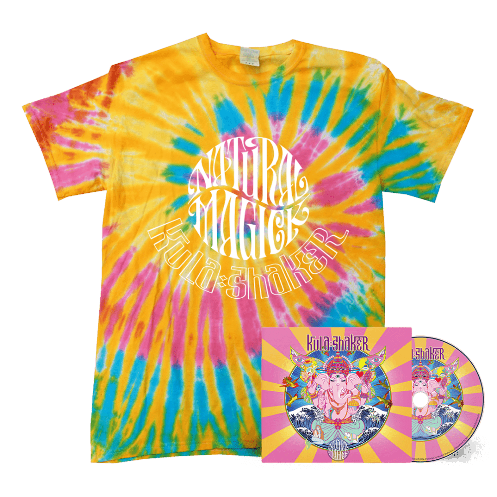 Kula Shaker - Natural Magick Tie-dye T-Shirt + CD