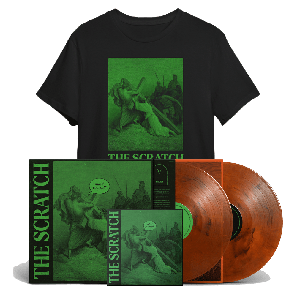 The Scratch - Mind Yourself Limited Edition Deluxe Double Coloured Vinyl With Etching, CD, T-Shirt & Signed Art Print