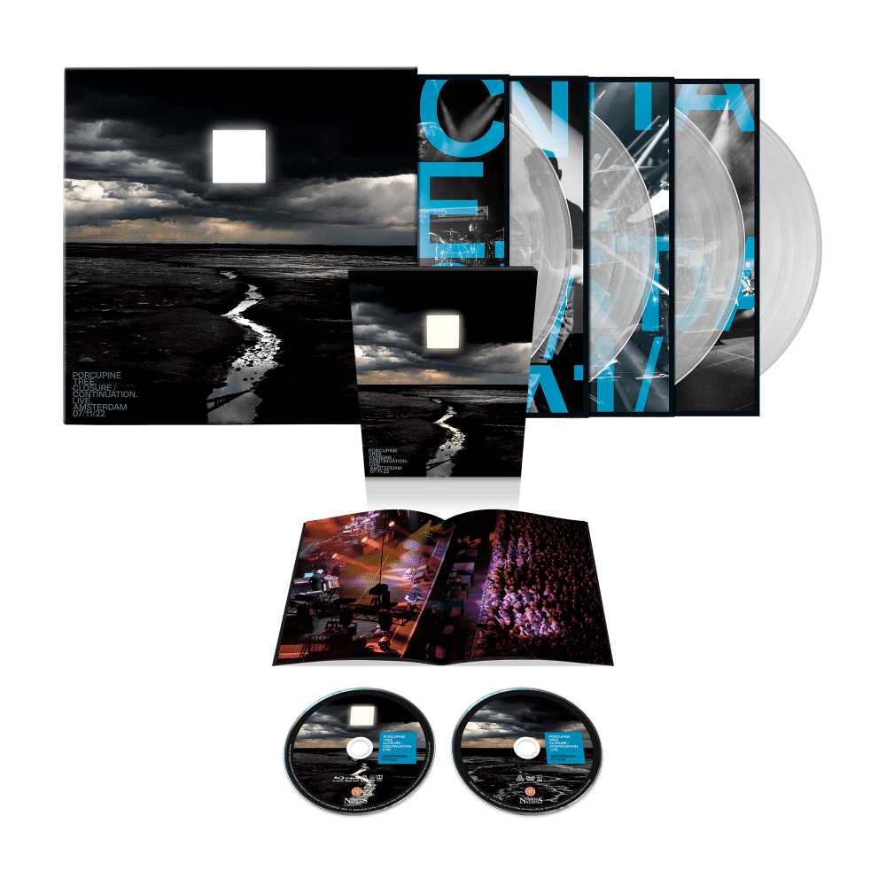 Porcupine Tree - Closure / Continuation.Live Limited Edition 4x Clear Vinyl LP Boxset + BluRay / Dolby Audio + DVD