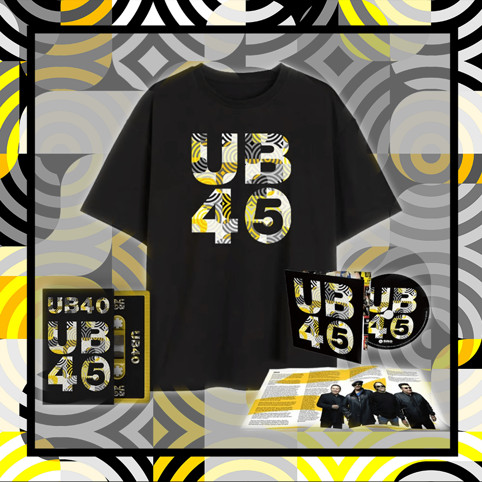 UB40 - UB45 CD Album + Cassette + T-Shirt (Inc Signed Print)