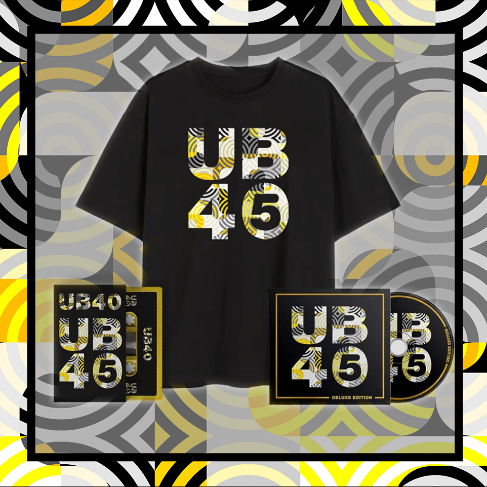 UB40 - UB45 Deluxe CD + Cassette + T-Shirt (Inc Signed Print)