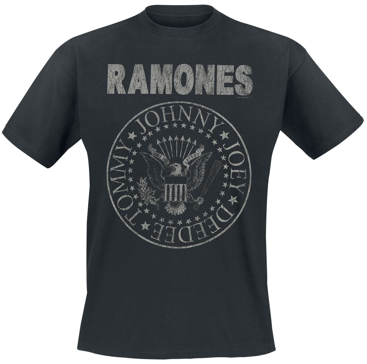 Ramones T-Shirt - Hey Ho Let's Go - Vintage - S to 5XL - for Men - black - 100% cotton T-Shirts Band Merchandise