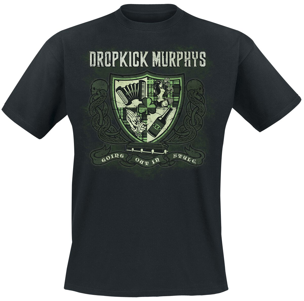 Dropkick Murphys T-Shirt - Going out in style - L to XXL - for Men - black - 100% cotton T-Shirts Band Merchandise