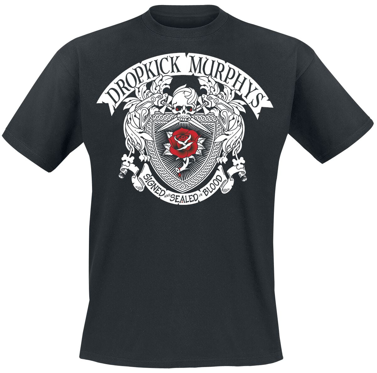 Dropkick Murphys T-Shirt - Signed and sealed in blood - M to XXL - for Men - black - 100% cotton T-Shirts Band Merchandise