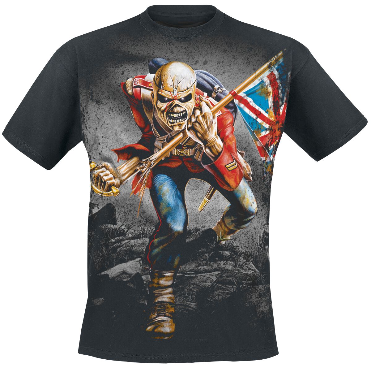 Iron Maiden T-Shirt - TheTrooper - M to 5XL - for Men - black - 100% cotton T-Shirts Band Merchandise