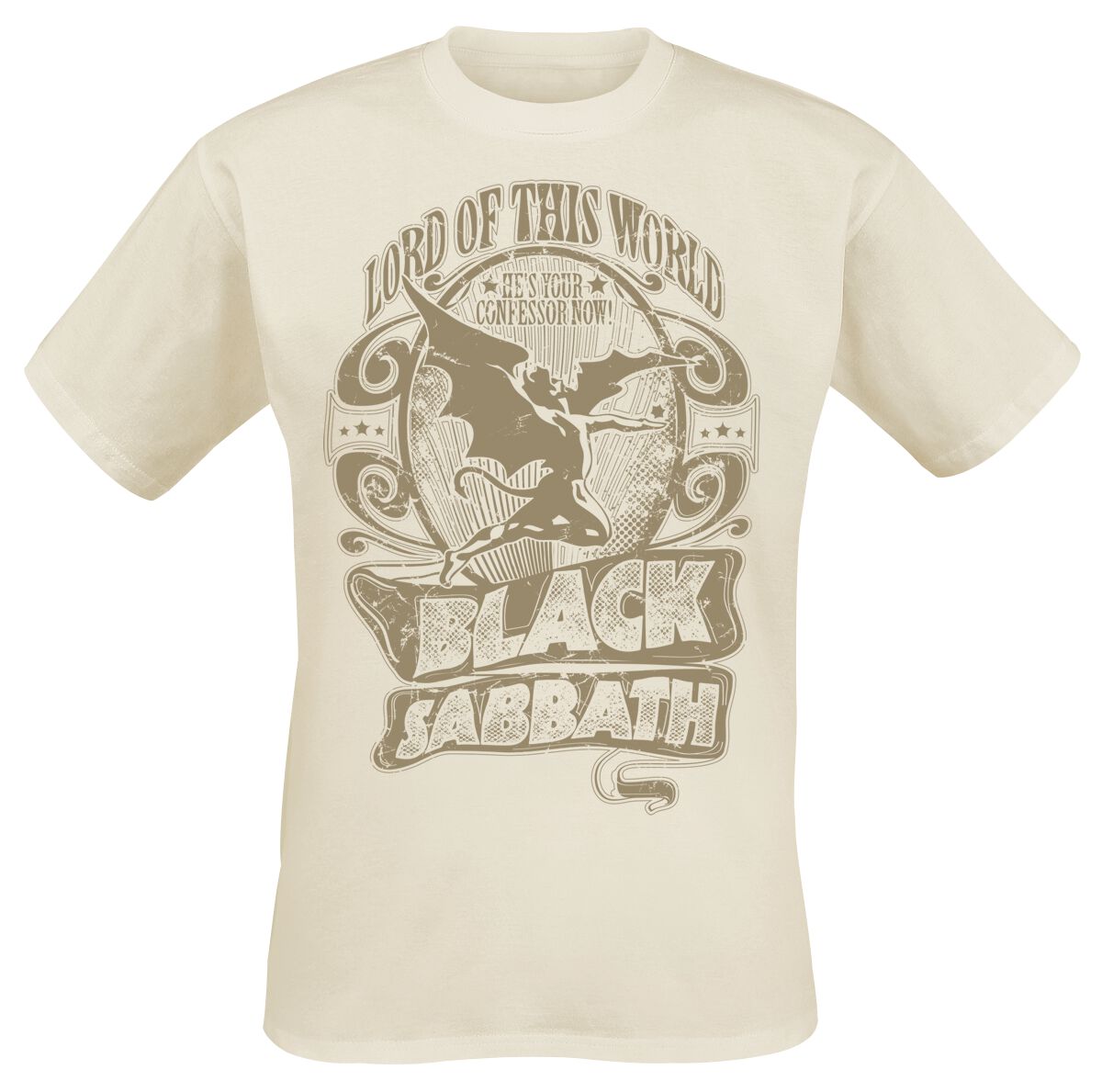 Black Sabbath T-Shirt - Lord Of This World - S to XXL - for Men - natural - 100% cotton T-Shirts Band Merchandise