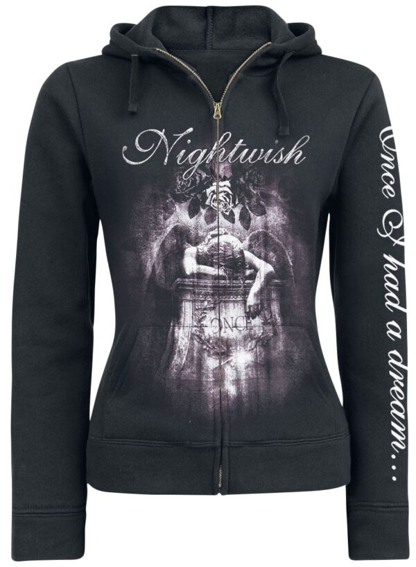 Nightwish Hooded zip - Once - 10th Anniversary - M to XL - for Women - black - 70% cotton, 30% polyester Hooded sweaters & -jackets Band Merchandise