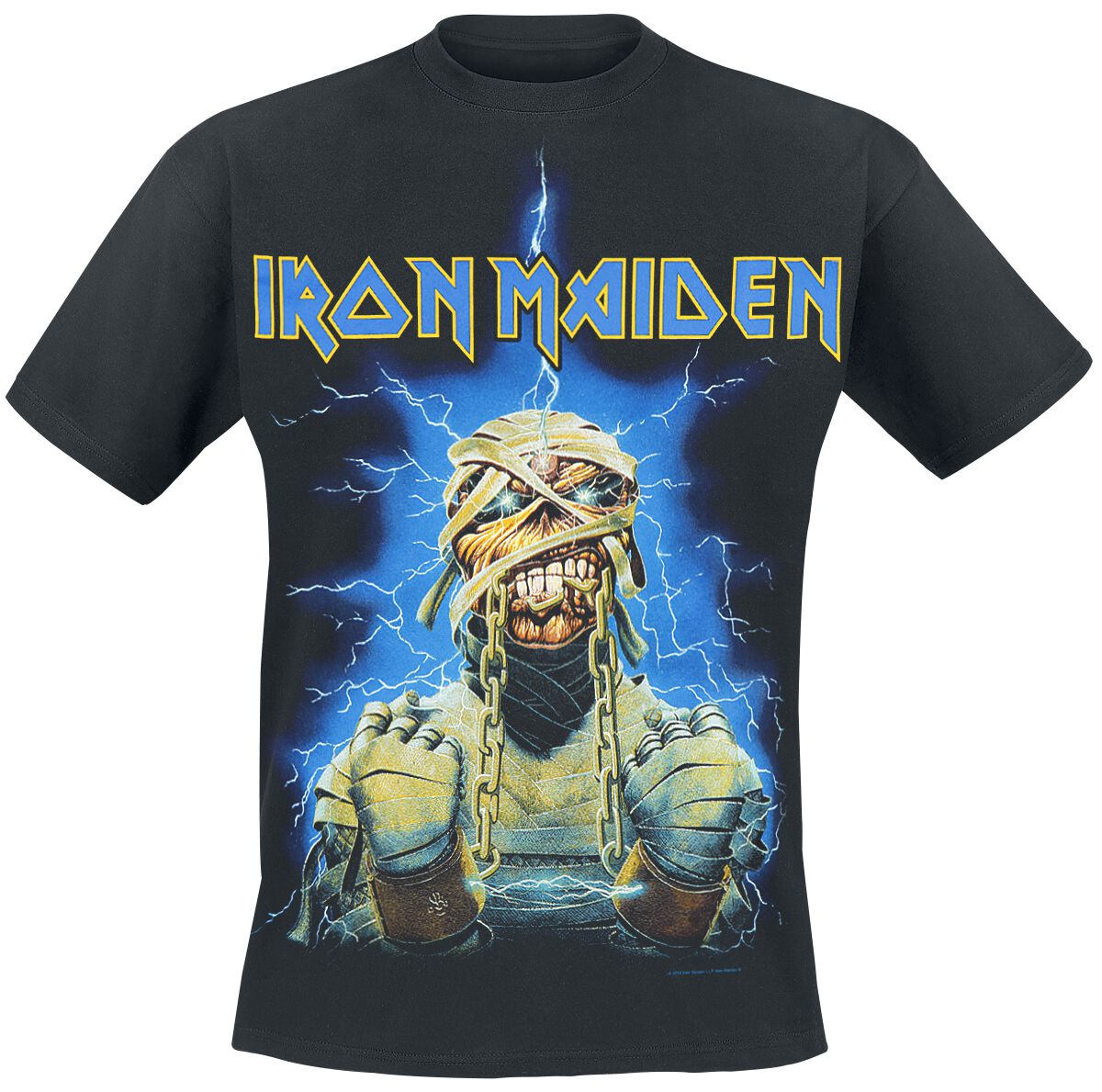 Iron Maiden T-Shirt - Powerslave Mummy - S to XXL - for Men - black - 100% cotton T-Shirts Band Merchandise