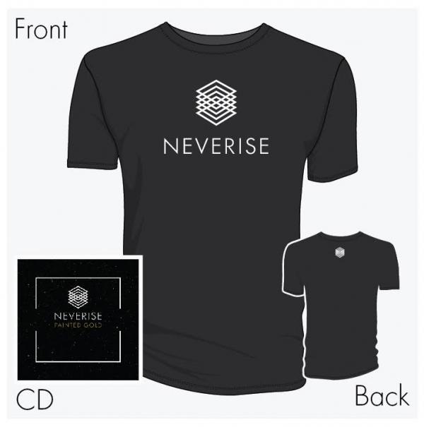 Neverise - Painted Gold CD + T-Shirt