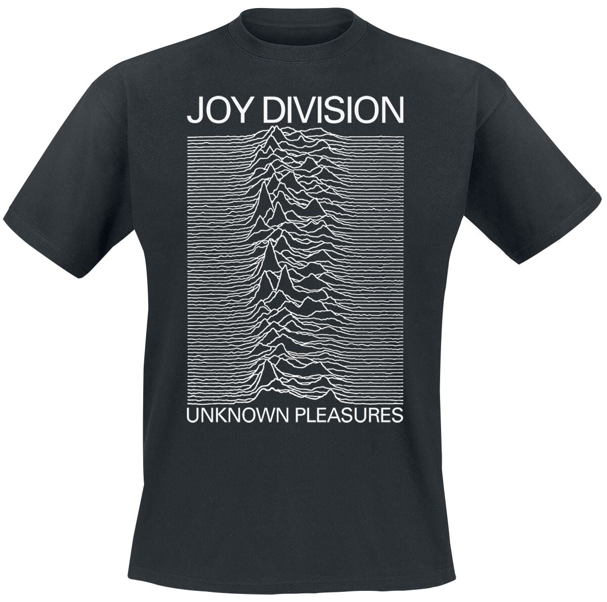 Joy Division T-Shirt - Unknown pleasures - L to XXL - for Men - black - 100% cotton T-Shirts Band Merchandise