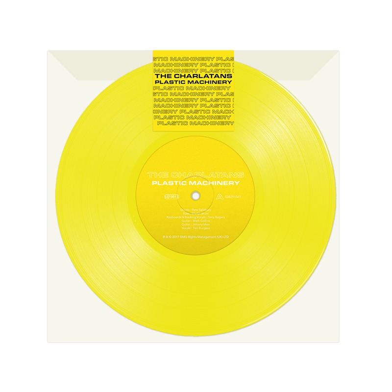 The Charlatans - Plastic Machinery (7" yellow vinyl single)  7 Inch