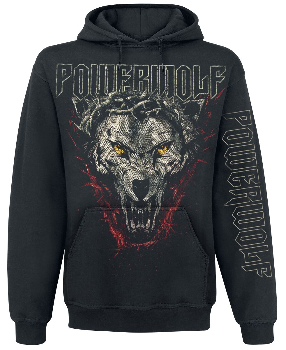 Powerwolf Hooded sweater - Metal Is Religion - S to XXL - for Men - black - 80% cotton, 20% polyester Hooded sweaters & -jackets Band Merchandise